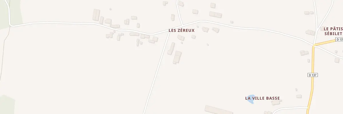 Plan du 7 Les Zereux aux Fougerêts
