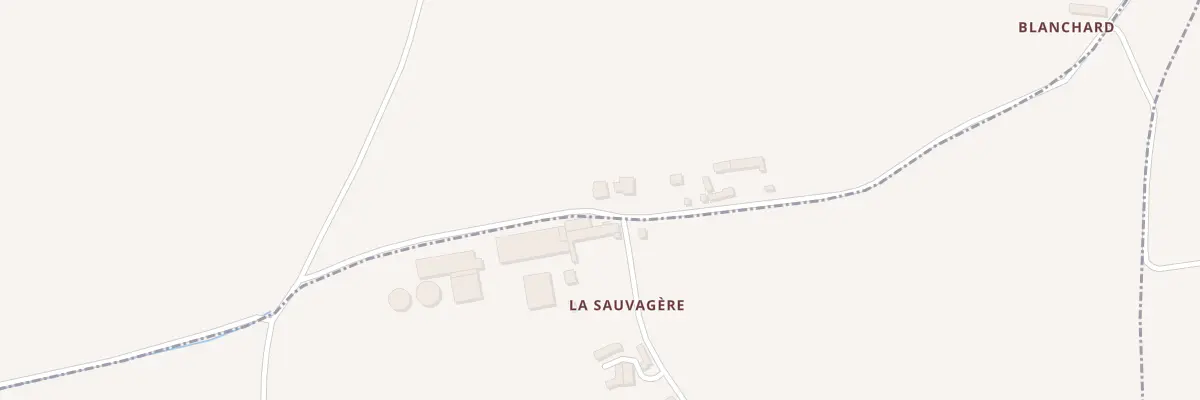 Plan du 5194 La Sauvagère à Trédias