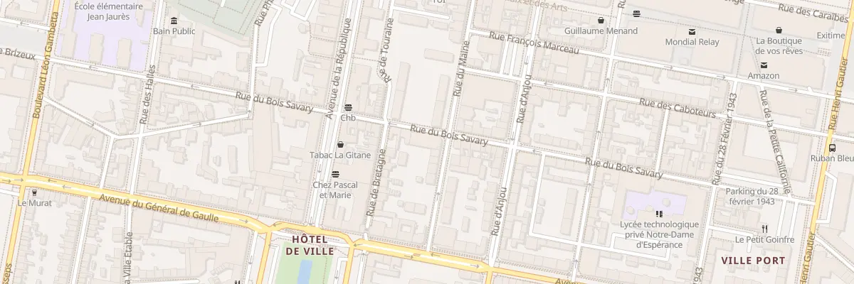 Plan du 43 Rue du Bois Savary à Saint-Nazaire