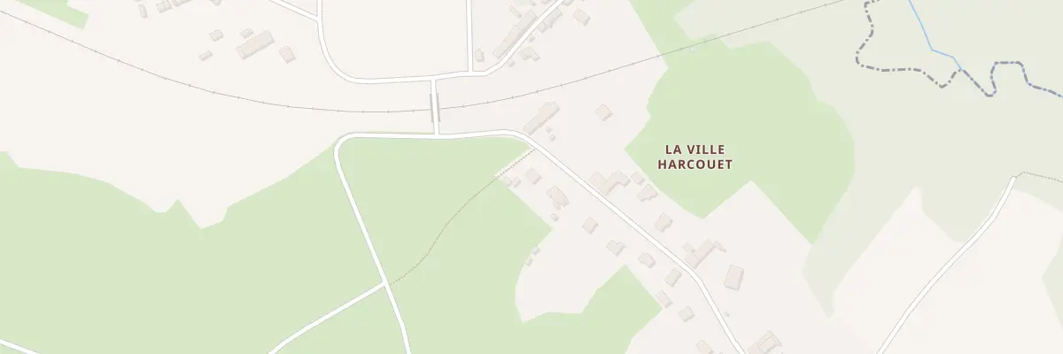 Plan de La Ville Harcouet à Plancoët