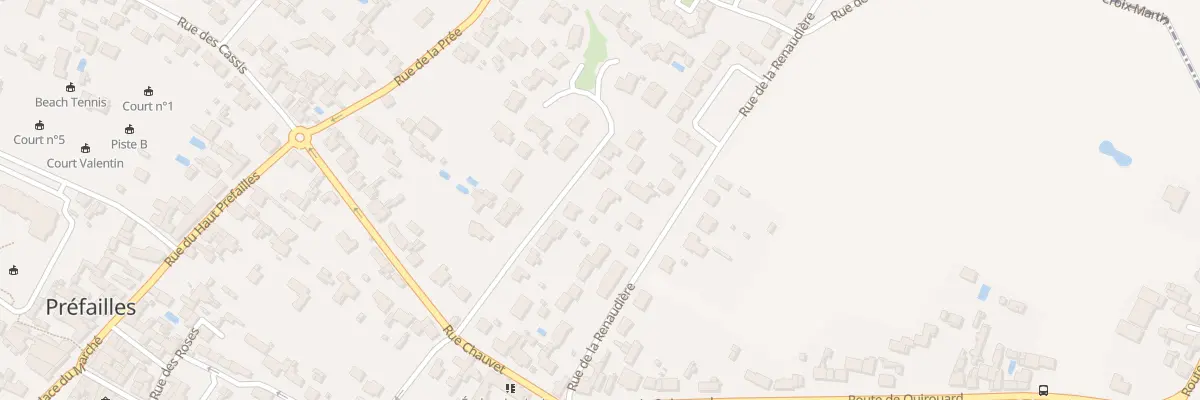 Plan du 14 Rue des Jardins à Préfailles