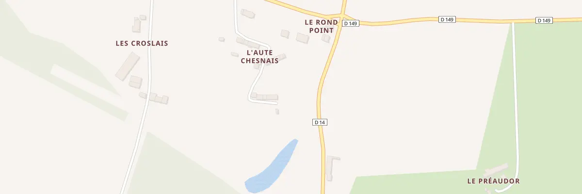 Plan du 23 L’Hotel Chesnais aux Fougerêts
