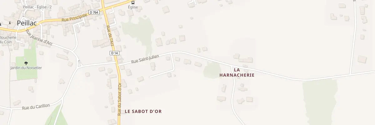 Plan du 10 Rue St Julien à Peillac