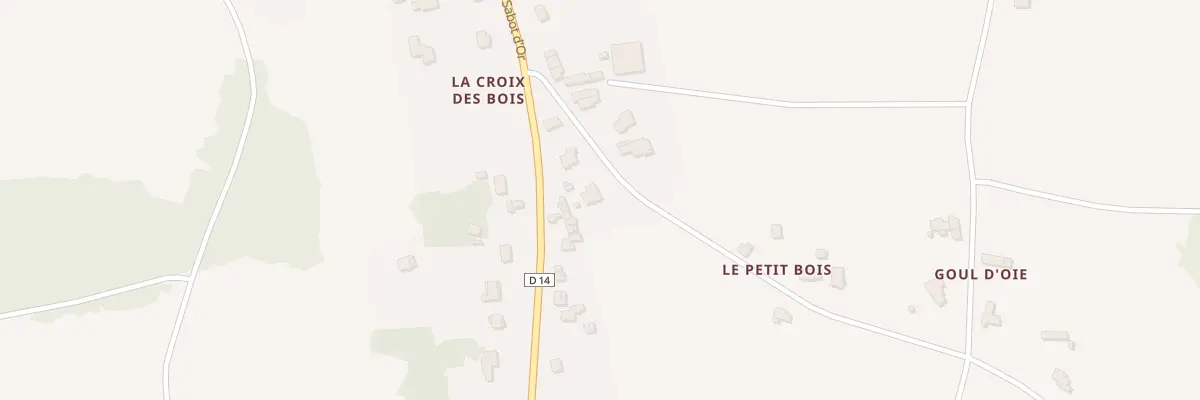Plan du 44 La Croix des Bois à Peillac