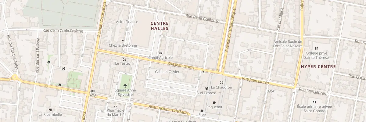 Plan du 74 Rue Jean Jaurès à Saint-Nazaire