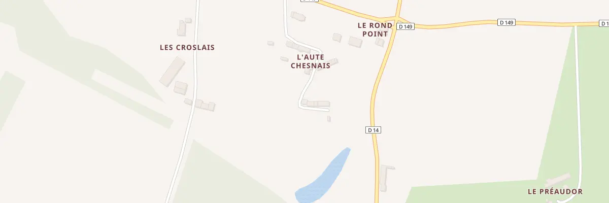 Plan du 21 L’Hotel Chesnais aux Fougerêts