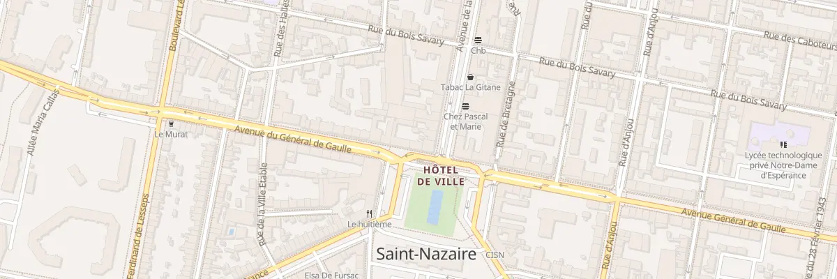 Plan du 62 Av du Général de Gaulle à Saint-Nazaire