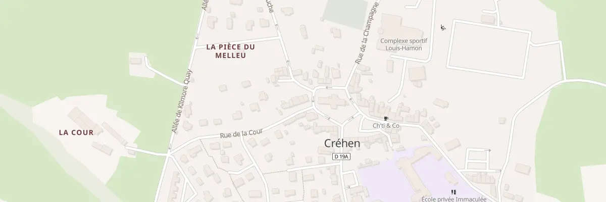 Plan du 4 Rue de la Cour à Créhen