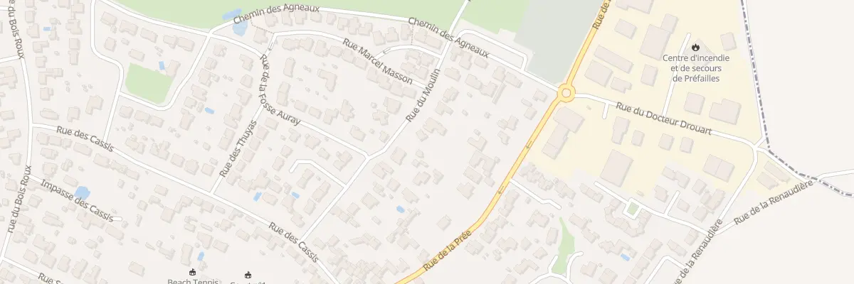 Plan du 22 Rue du Moulin à Préfailles