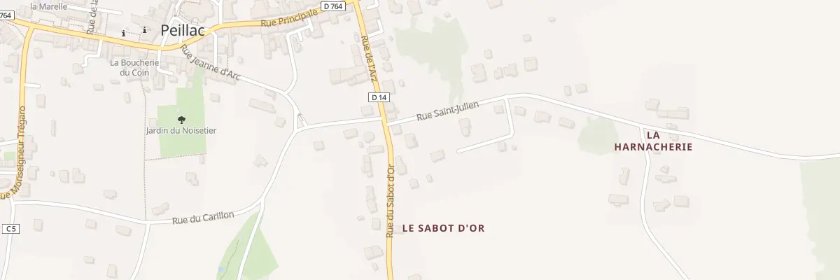 Plan du 3 Rue du Sabot d’Or à Peillac