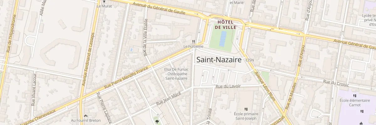 Plan du 33 Rue Jacques Jollinier à Saint-Nazaire
