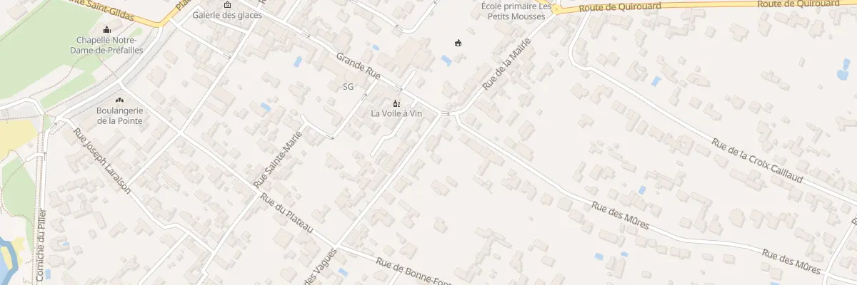 Plan du 1 Rue des Vagues à Préfailles
