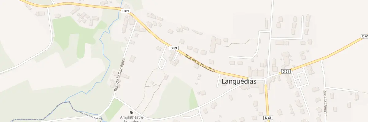 Plan du 1A Rue de la Beauflais à Languédias