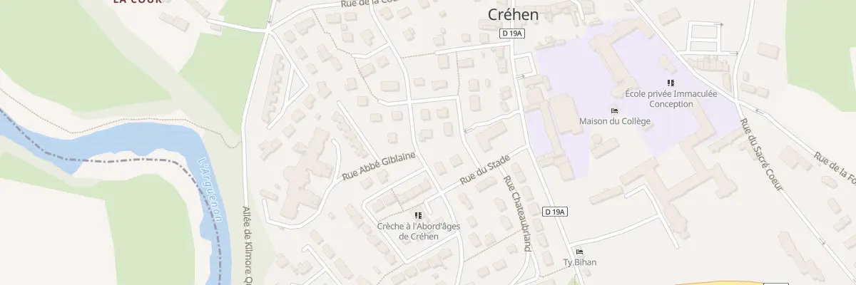 Plan du 7 Rue Théodore Botrel à Créhen