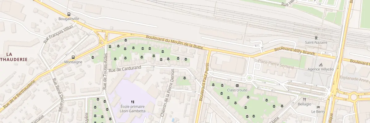 Plan du 92 Rue de Cardurand à Saint-Nazaire