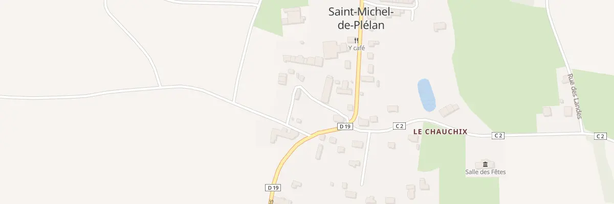 Plan du 1 Rue de l’Ecole à Saint-Michel-de-Plélan