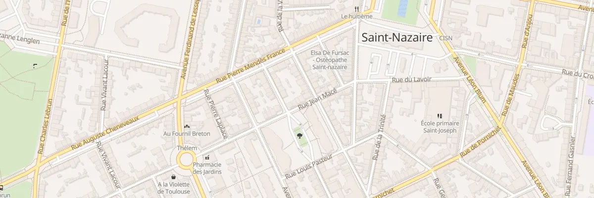 Plan du 16 Rue Jean Macé à Saint-Nazaire