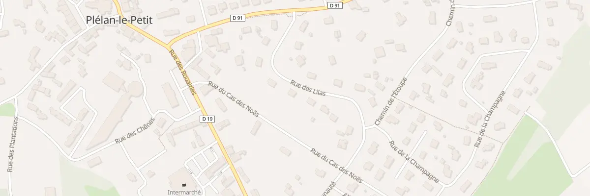 Plan du 10 Rue des Lilas à Plélan-le-Petit
