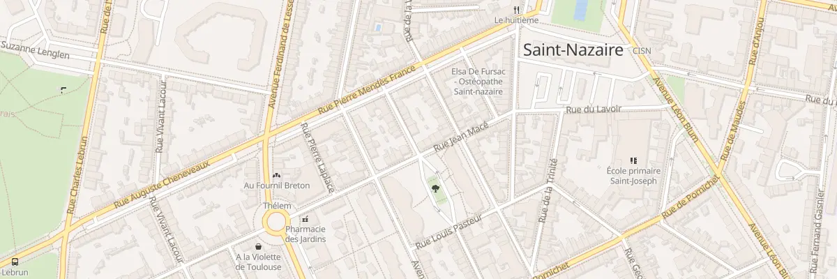 Plan du 20 Rue Jean Macé à Saint-Nazaire