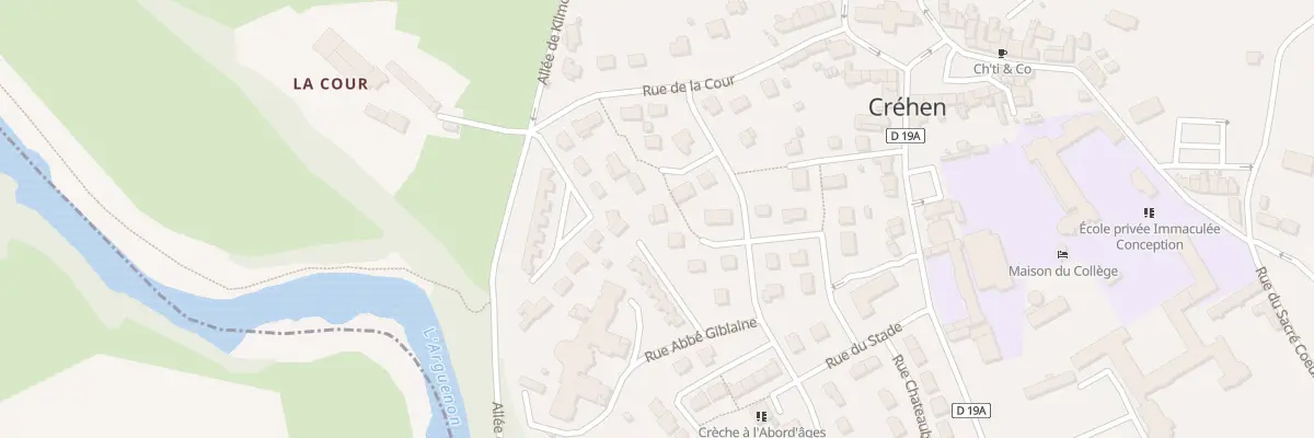 Plan du 3 All des Ajoncs à Créhen
