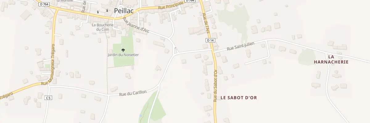 Plan du 12 Rue Jeanne d’Arc à Peillac