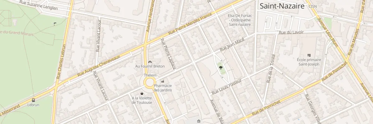Plan du 36 Rue Jean Macé à Saint-Nazaire