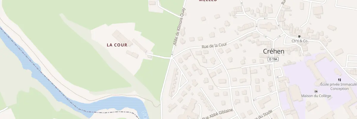 Plan du 1 All des Bruyères à Créhen