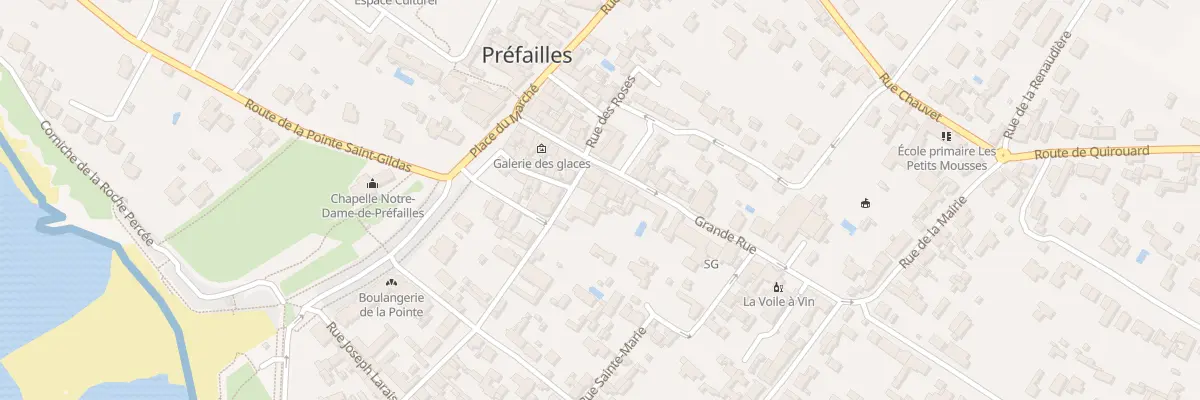 Plan du 3 Rue du Bazar à Préfailles