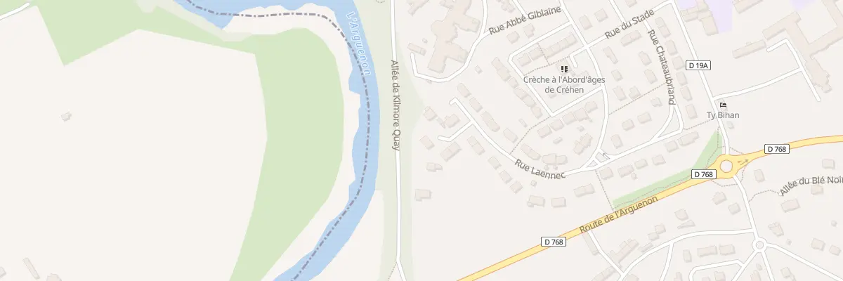 Plan du 21 Rue Laennec à Créhen