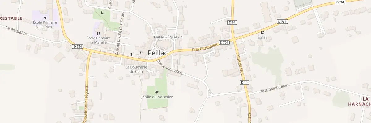 Plan du 6 Rue Principale à Peillac