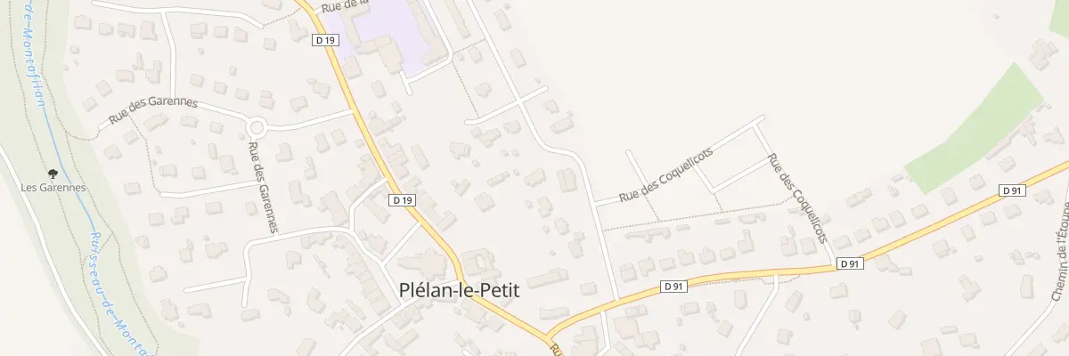 Plan du 9 Rue de la Métairie à Plélan-le-Petit