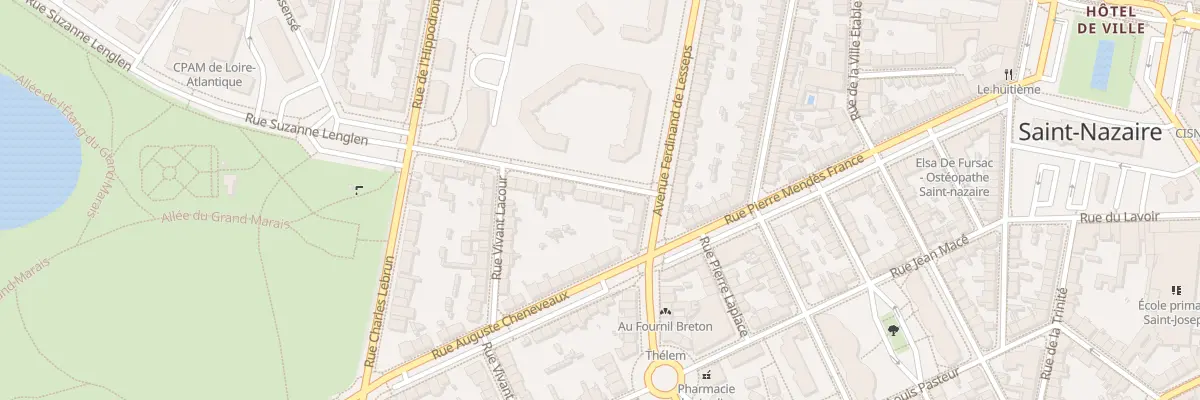 Plan du 5 Rue de la Caserne à Saint-Nazaire