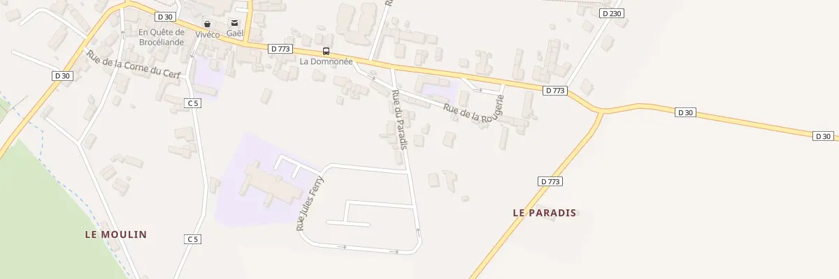 Plan du 5 Rue du Paradis à Gaël