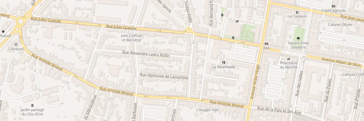 Plan du 1 Rue Alexandre Ledru-Rollin à Saint-Nazaire