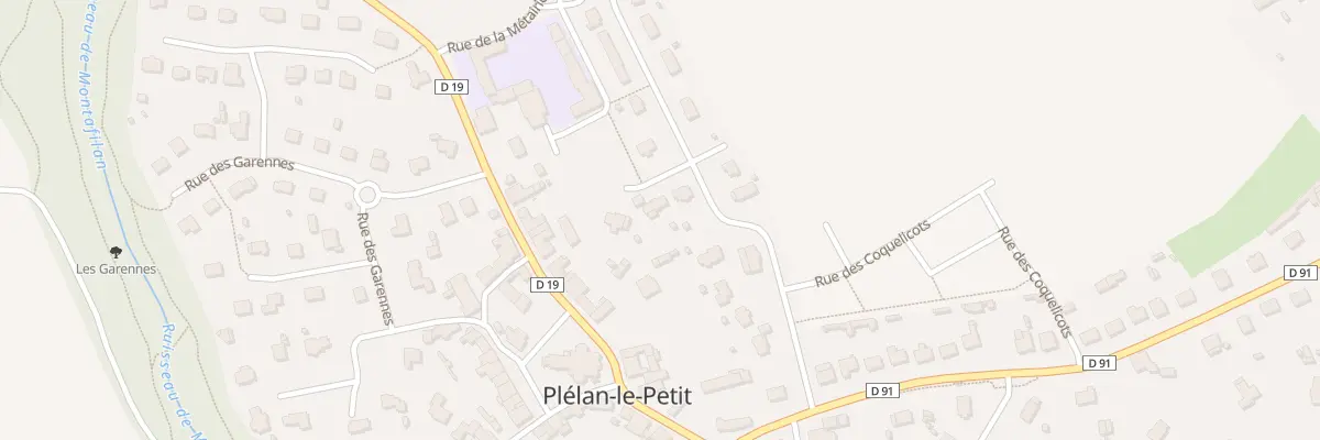 Plan du 13 Rue de la Métairie à Plélan-le-Petit