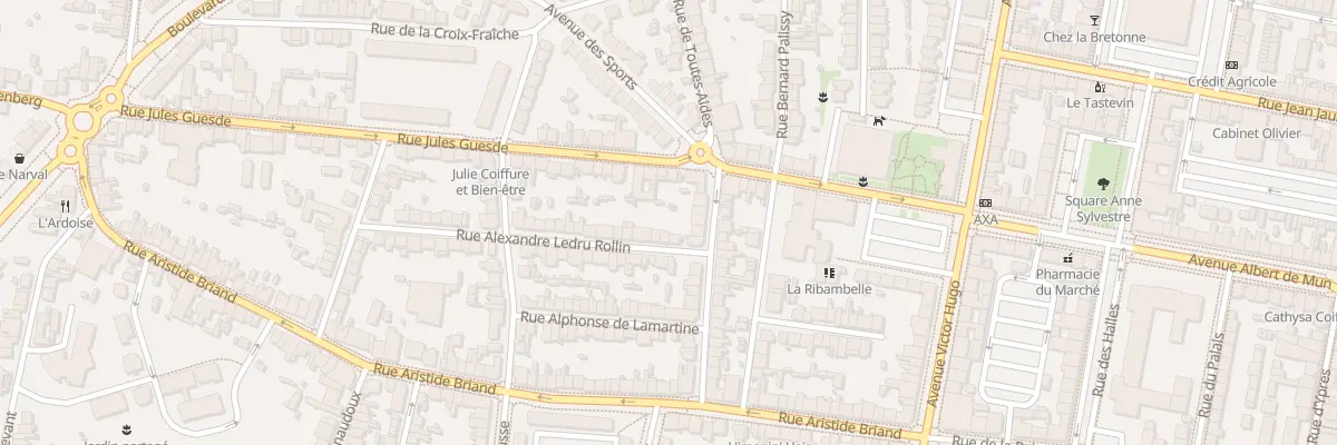 Plan du 6 Rue Alexandre Ledru-Rollin à Saint-Nazaire