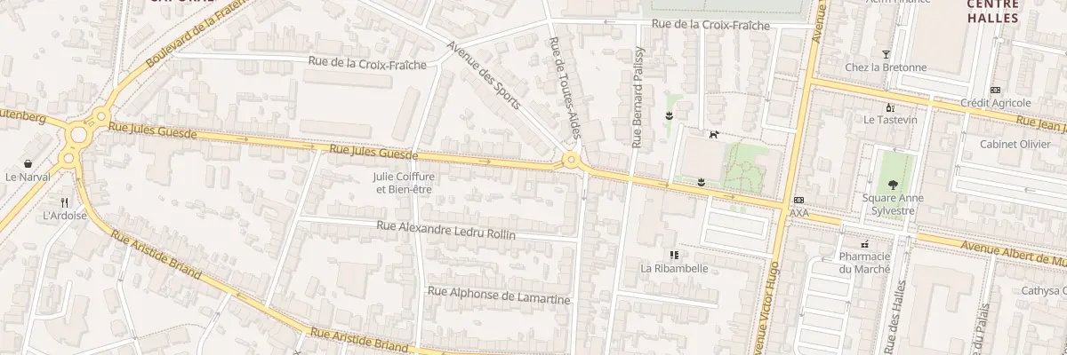 Plan du 7 Rue Jules Guesde à Saint-Nazaire