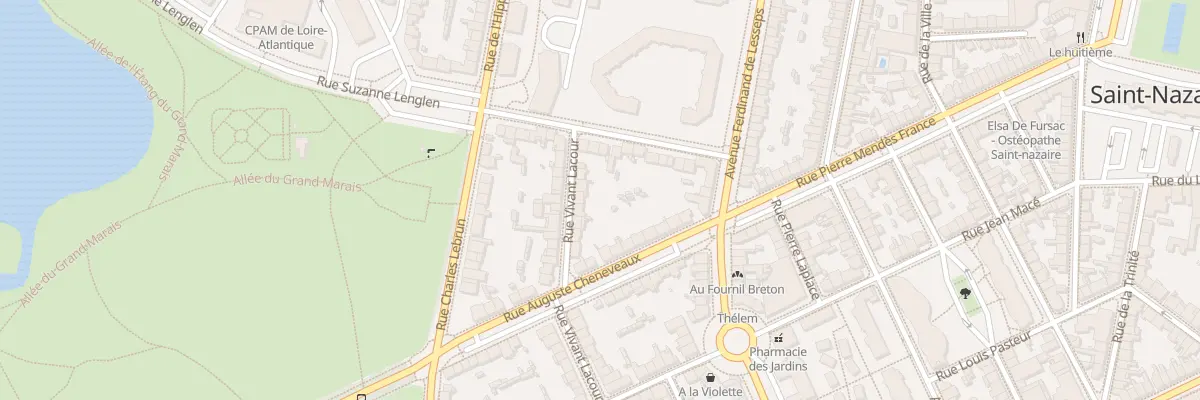 Plan du 76 Rue Vivant Lacour à Saint-Nazaire