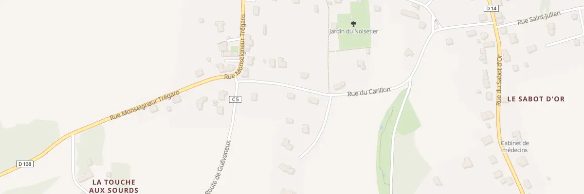 Plan du 6 Rue du Carillon à Peillac