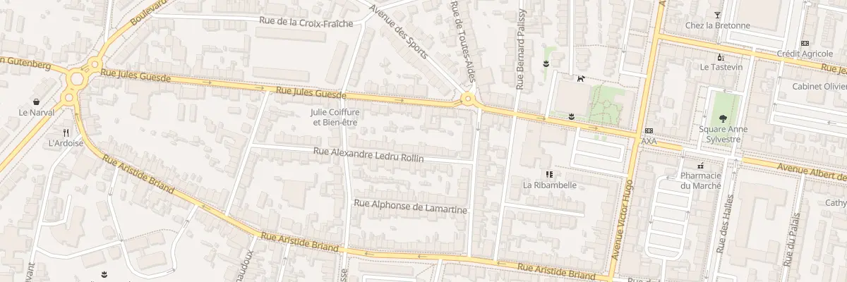 Plan du 12 Rue Alexandre Ledru-Rollin à Saint-Nazaire