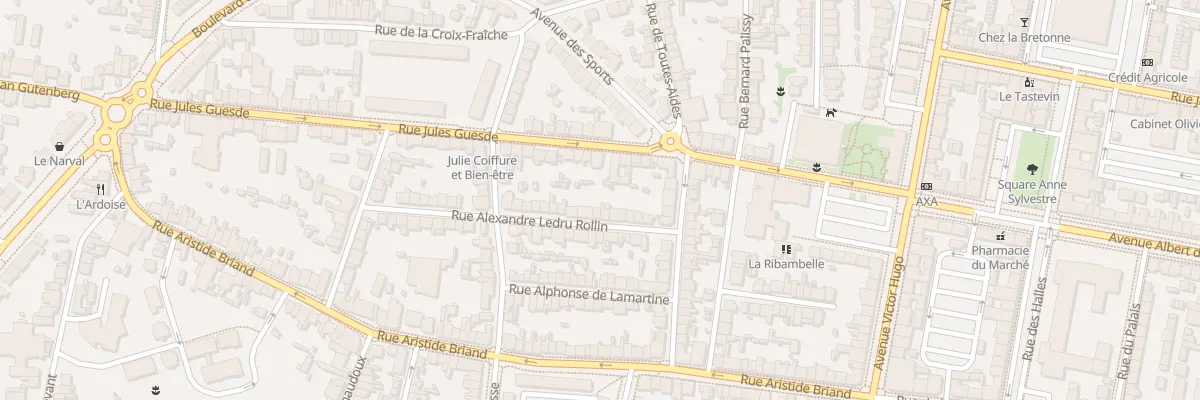 Plan du 14 Rue Alexandre Ledru-Rollin à Saint-Nazaire