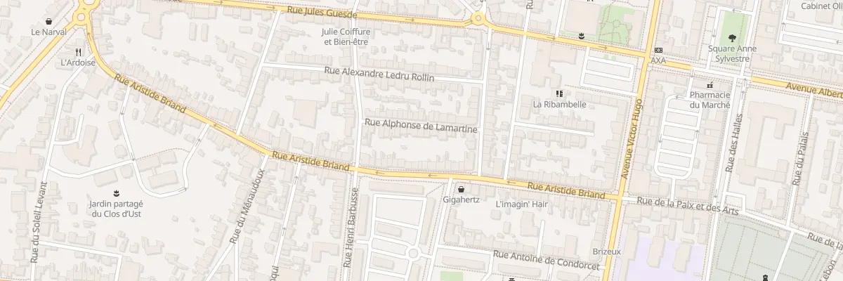 Plan du 15 Rue Alphonse de Lamartine à Saint-Nazaire