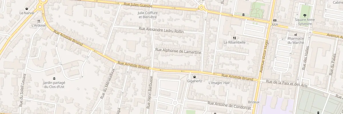 Plan du 19 Rue Alphonse de Lamartine à Saint-Nazaire