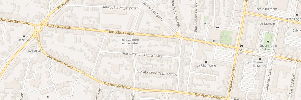 Plan du 20 Rue Alexandre Ledru-Rollin à Saint-Nazaire
