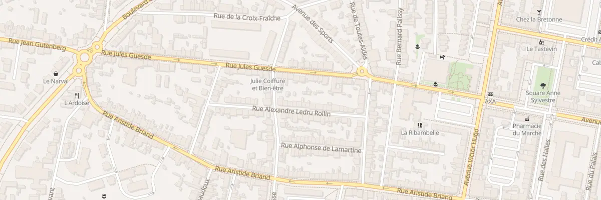 Plan du 24 Rue Alexandre Ledru-Rollin à Saint-Nazaire