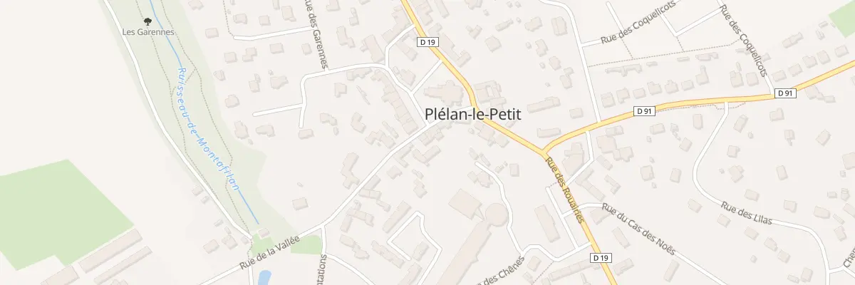 Plan du 1 Rue de la Vallée à Plélan-le-Petit