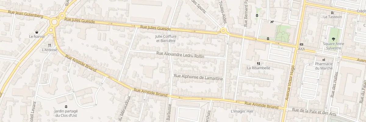 Plan du 19 Rue Alexandre Ledru-Rollin à Saint-Nazaire