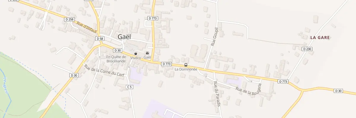 Plan du 5 Rue Lieutenant Guillard à Gaël