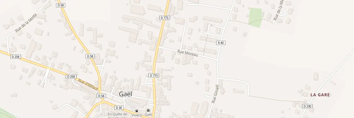 Plan du 2 Rue Moreau à Gaël