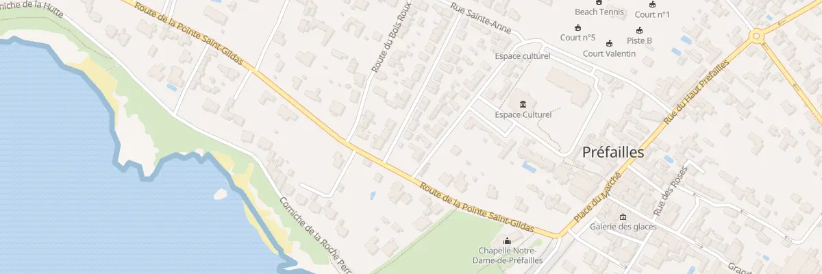 Plan du 2 Rue Alexis Maneyrol à Préfailles